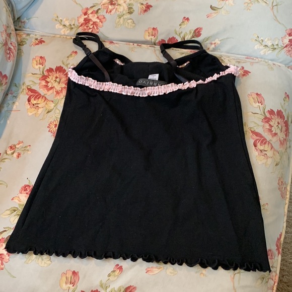 LARRIVO Emily Chemise Solid. Black. Size Small - Picture 9 of 10